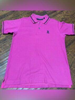 Psycho Bunny Kids Size 10/12 Pima Cotton Polo Shirt